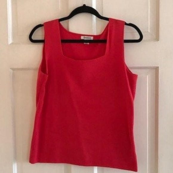 Hampshire Studio Tops Euc Hot Pink Sleeveless Sweater Poshmark